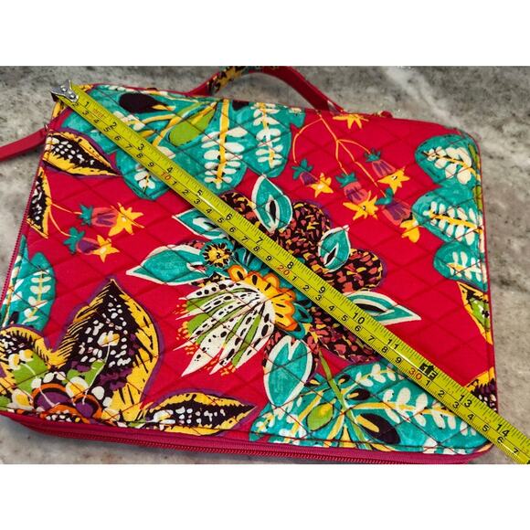 Vera Bradley Commuter Tablet Tamer Organizer Bag RUMBA Pink Travel iPad Floral - Picture 9 of 9